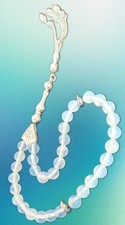 Gebetskette Islam?Tesbih Gebetskette mit 33 Opal Perlen Tasbih Misbaha Allah 