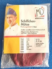 3 Stück Rot Bäcker-Mütze