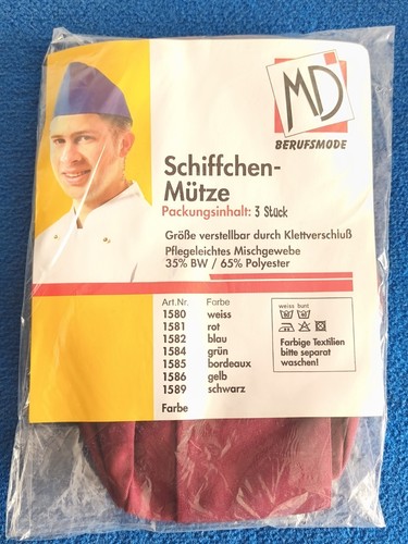 Stück rot bäcker mütze - 3,