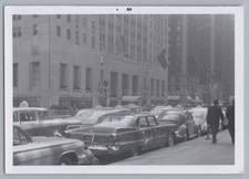 New York USA - Waldorf-Astoria Hotel VW-Käfer Taxi Autos Verkehr - Altes Foto