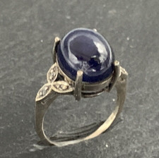 Kyanit Ring   Kyanit & Topas  925er Silber  Gr. 49