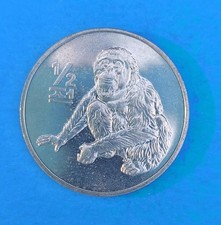 KOREA 1/2 CHON 2002 ⭐ GORILLA ⭐ KM# 184