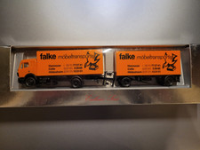 Herpa H0 MB Hängerzug "Falke Möbelspedition" Exclusiv Serie Neu OVP