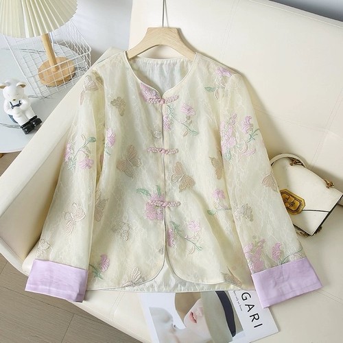 Damen coat top chinese style - chinese,