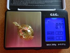 585 Gold Anhänger Citrin