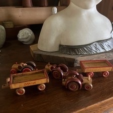 Holztraktor DDR Holzspielzeug