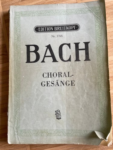 Bach choralgesänge edition - choralgesänge,