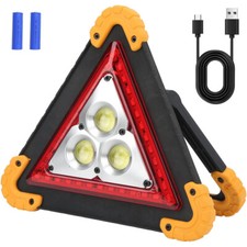 Weiß/Rot blinkend LED Warndreieck Warnleuchte PKW Auto 5W Warnlicht Signal Panne