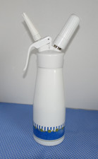 ?ISi Sahnespender Sahnesiphon Sahnebereiter 0,5L weiß mit blau Muster