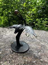 Kranich Reiher Vogel Bronze