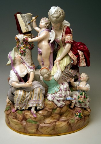 Meissen figur die liebesschule - meissen,