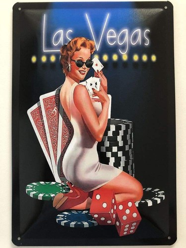 Casino dekoschild aus - 7, blech