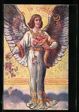 Künstler-AK Weihnachtsengel Gloria in excelsis Deo! 