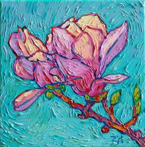 Original ölgemälde blüte - Ölgemälde,