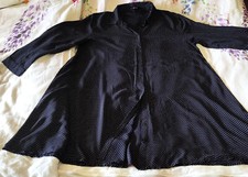 Opus Bluse Florenze Blau mit Punkten Gr. 40