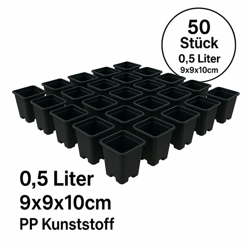 Anzuchttöpfe 9x9x10cm - 50,