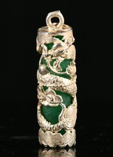 3.5CM Old Tibet Miao Silber