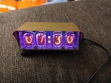IN-12 Nixie Uhr, Retrostyle, mit Bedienungsanleitung und Mini-USB-Kabel