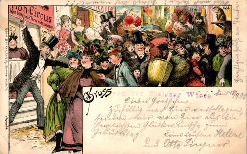 Litho gruss aus eisleben - aus,