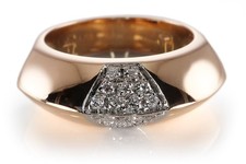 Ring 18 Brillanten ca 0,36 ct TW/VS 750 Rosegold Gr 54 [BRORS 20149]