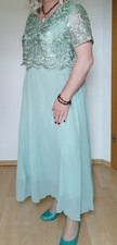 Xxl spitzenkleid grün - spitzenkleid,
