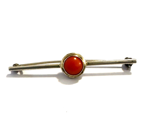 Vintage korallenbrosche - vintage,