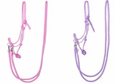 SHETTY REITHALFTER Knotenhalfter mit Zügel stabiles Seilmaterial Shetland Pony