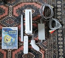 Nintendo Wii Konsole inkl. Controller und Spiel Sponge Bob Kreatur Krosse Krabbe