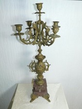 Leuchter mit Marmorsockel wohl