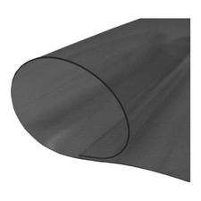 8,54€/m² PVC Folie Schwarz getönt 123cm breit transparent Fensterfolie Plane