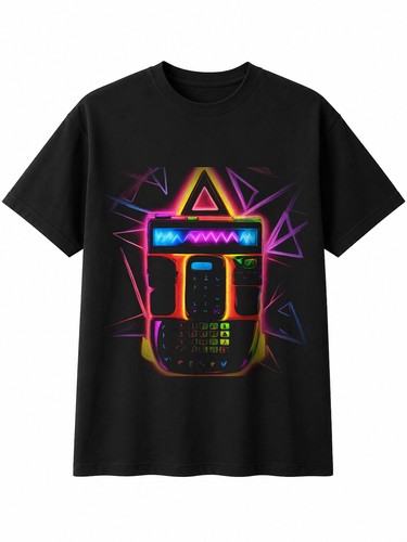 Neon flip phone dreieck - flip, retro