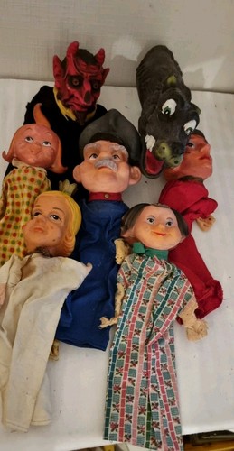 Konvolut alte handpuppen - ,