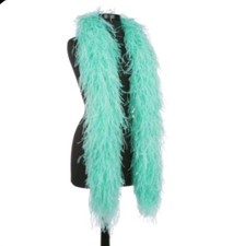 Wunderschöne Mint Green 182 Cm  Ostrich Feather Boa - drag queen Travestie 