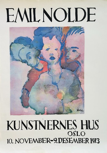 Original emil nolde poster - emil,