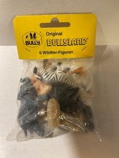Bully Vintage Original Wildtiere 6 x Figur Tiere ovp in Beutel Zebra,Pavian..