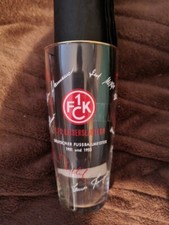 1. FC KAISERSLAUTERN, Brauerei KARLSBERG, rot-weiße Faksimile-Unterschriften BL