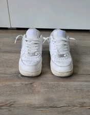 Nike Air Force 1 Weiß EU Gr. 38,5 Sneaker Sportschuhe Low-Top Leder Atmungsaktiv