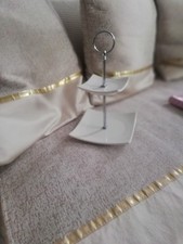 Kleine weiße Etagere Höhe 25 cm