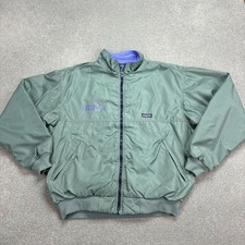 VINTAGE Patagonia Jacke Erwachsene Large grau hergestellt in den USA Bomber...