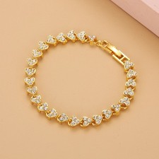 Vergoldetes damen armband herz - armband,