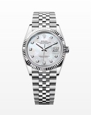 Rolex Datejust 36 Mother of Pearl Diamond Dial Jubilee Box & Papers 126234 NEU