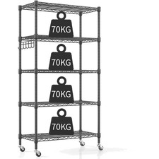 Regal mit Rollen 5 Etagen