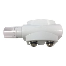 Ventil-Armaturen Set Multiblock Universal Eck-/Durchgangsform + Thermostatkopf