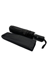 Regenschirm Automatik windfest kompakt Taschenschirm Damen Herren schwarz