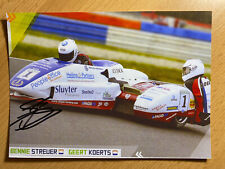 Bennie Streuer Autogramm handsigniert Motorrad Gespann Rennfahrer NL WM