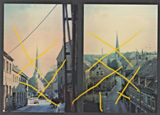 2 Fotos um 1970  :  Straße der Solidarität / Jacobsgasse Crimmitschau