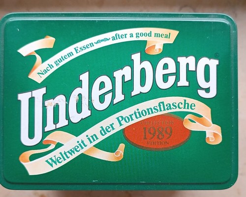 Blechdose underberg 1989 - blechdose,