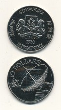 Singapore / Singapur - 10 Dollars 1980 UNC - Parabolantenne / Satellitenschüssel