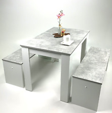 Tisch mit 2 Bänken Tischset