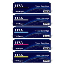 4 XXL Toner für HP 117A mit Chip für Color Laser MFP 178nwg 179fwg 179fnw 150nw 